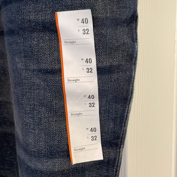 NWT Mens Straight Leg Jeans 40X32 - Picture 4 of 8